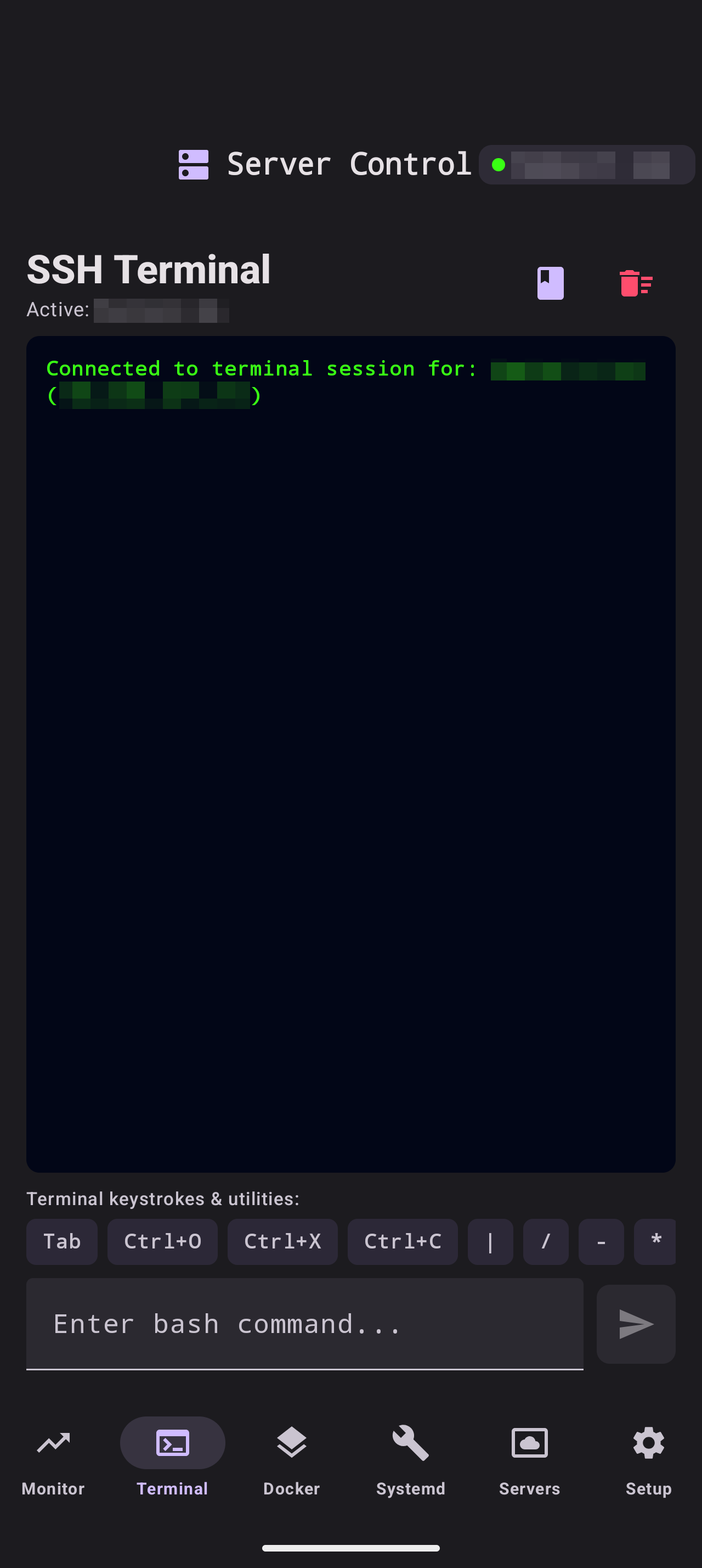 Server Control screenshot 2