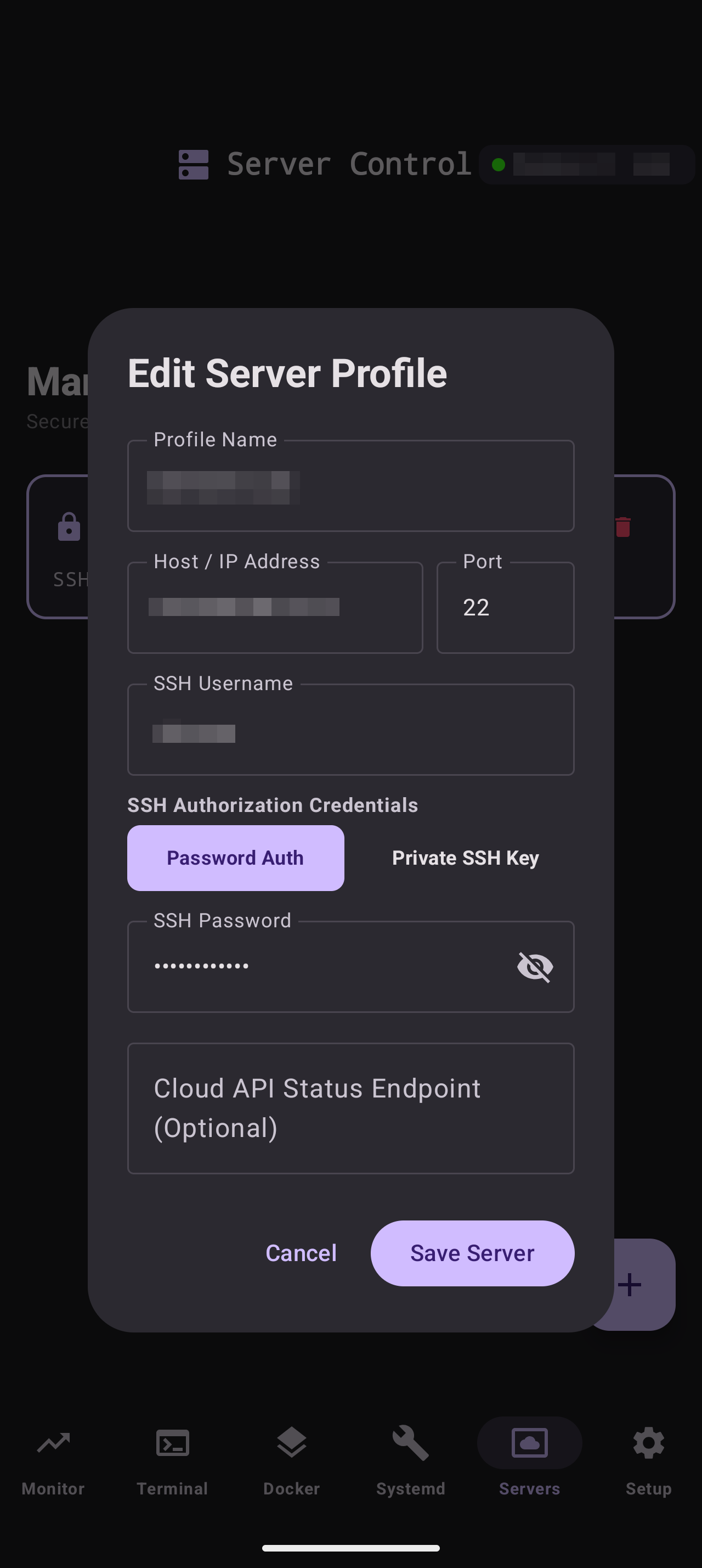 Server Control screenshot 6
